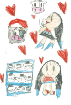 牛乳あまくておいしいね